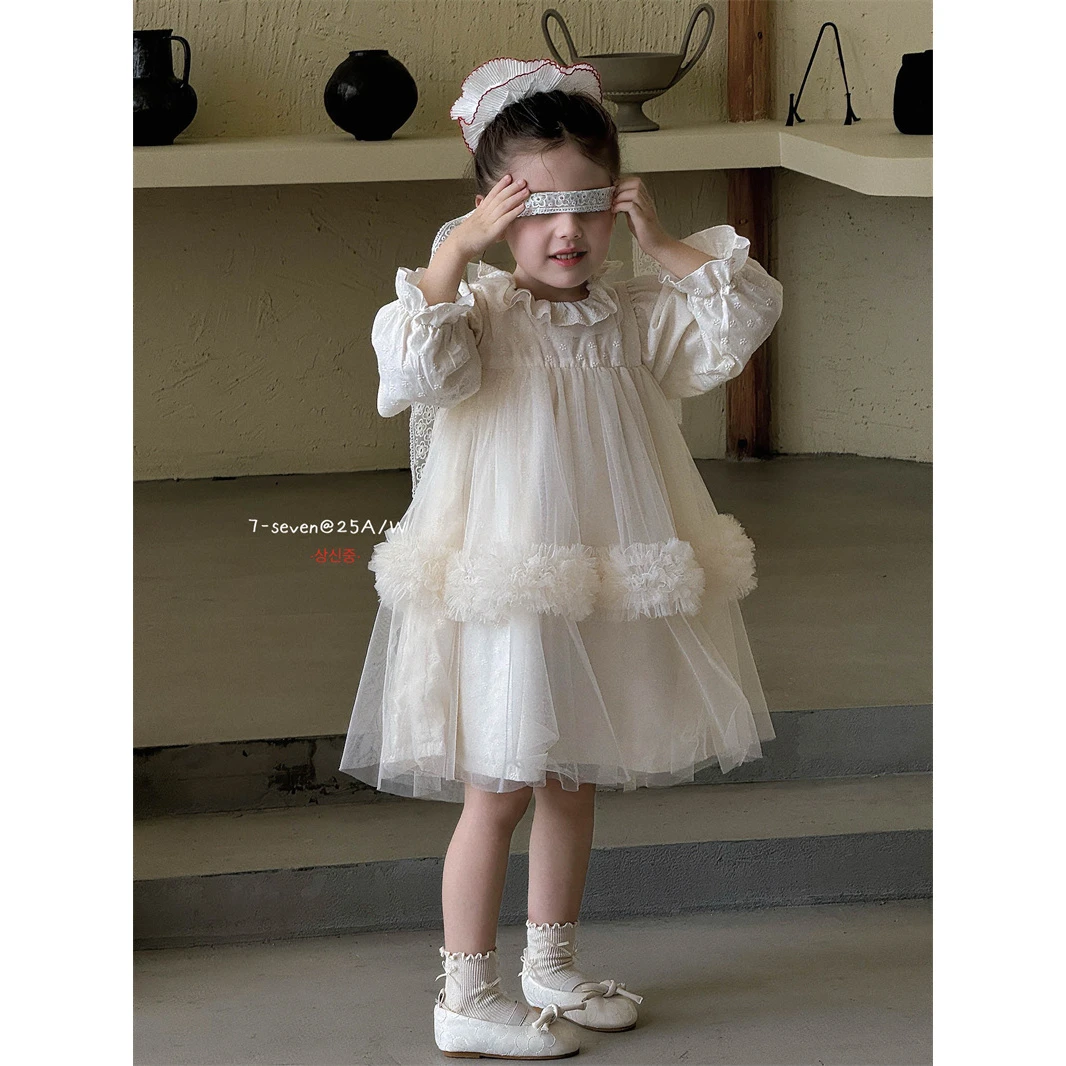 7Seven·25秋~花边纱纱长袖连衣裙7110（汉服）