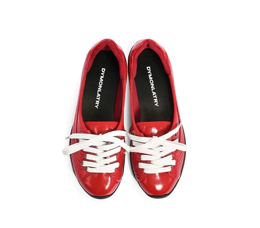 【DYMONLATRY】25早春D52S9-101D 设计师浅口单鞋圆头系带休闲鞋