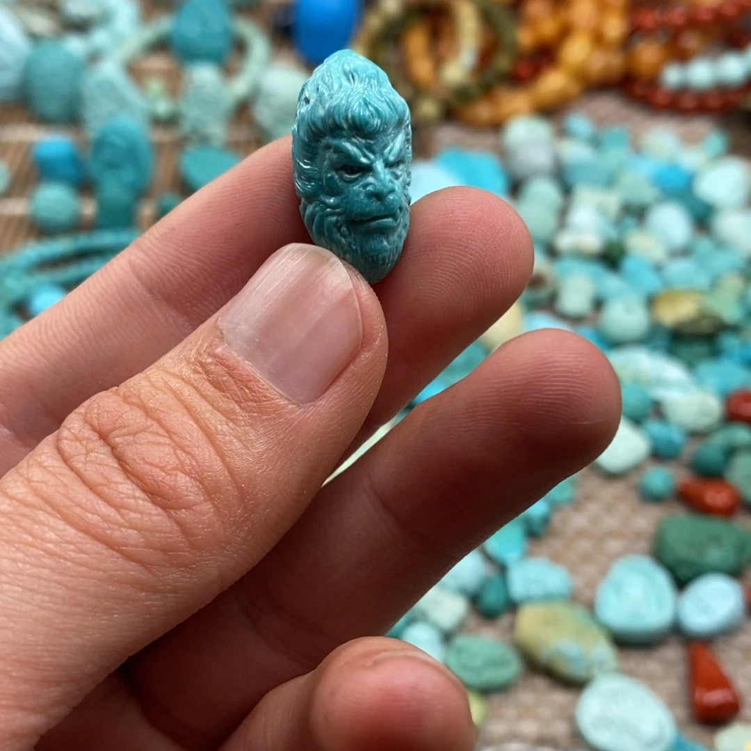 【闪购商品】绿松石419未镶嵌?****姨绿松石