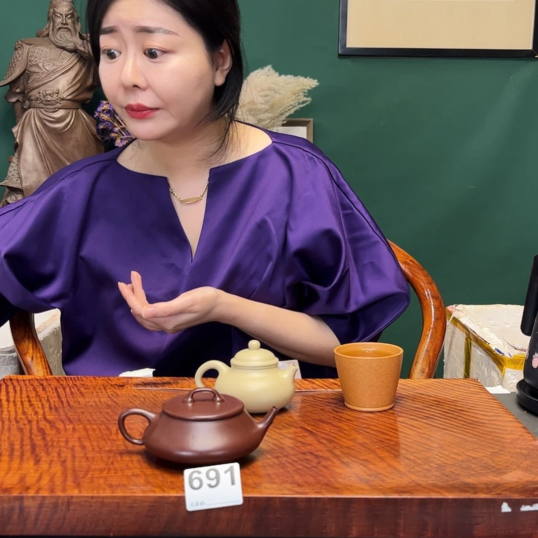 紫砂茶宠石瓢691