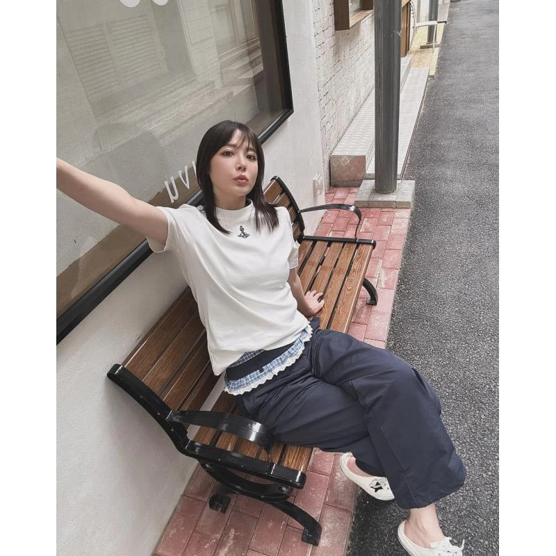 BETTERJOELAY-【时髦蓝波】时尚宽松休闲裤经典复古百搭风WL9931