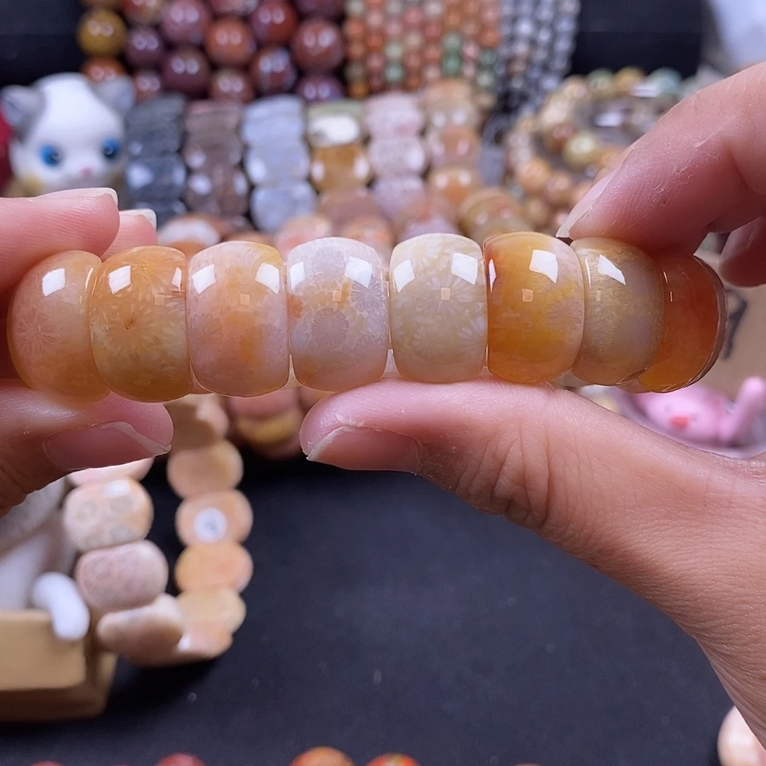 未镶嵌手牌硅化珊瑚（珊瑚玉）17