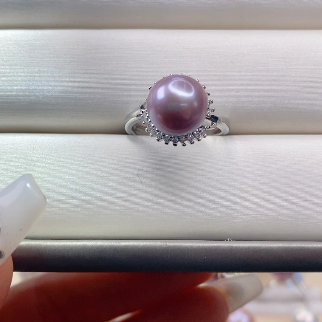 淡水珍珠戒指合金