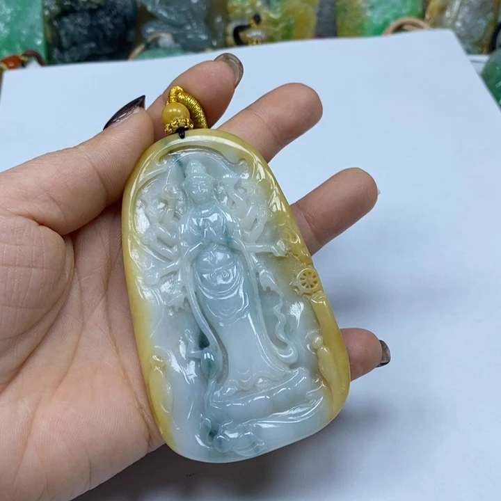 翡翠颈饰未镶嵌风**顺