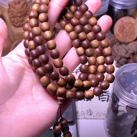 檀香木手串/手链樂檀香黑金8/8/108横纹虎皮满纹沉