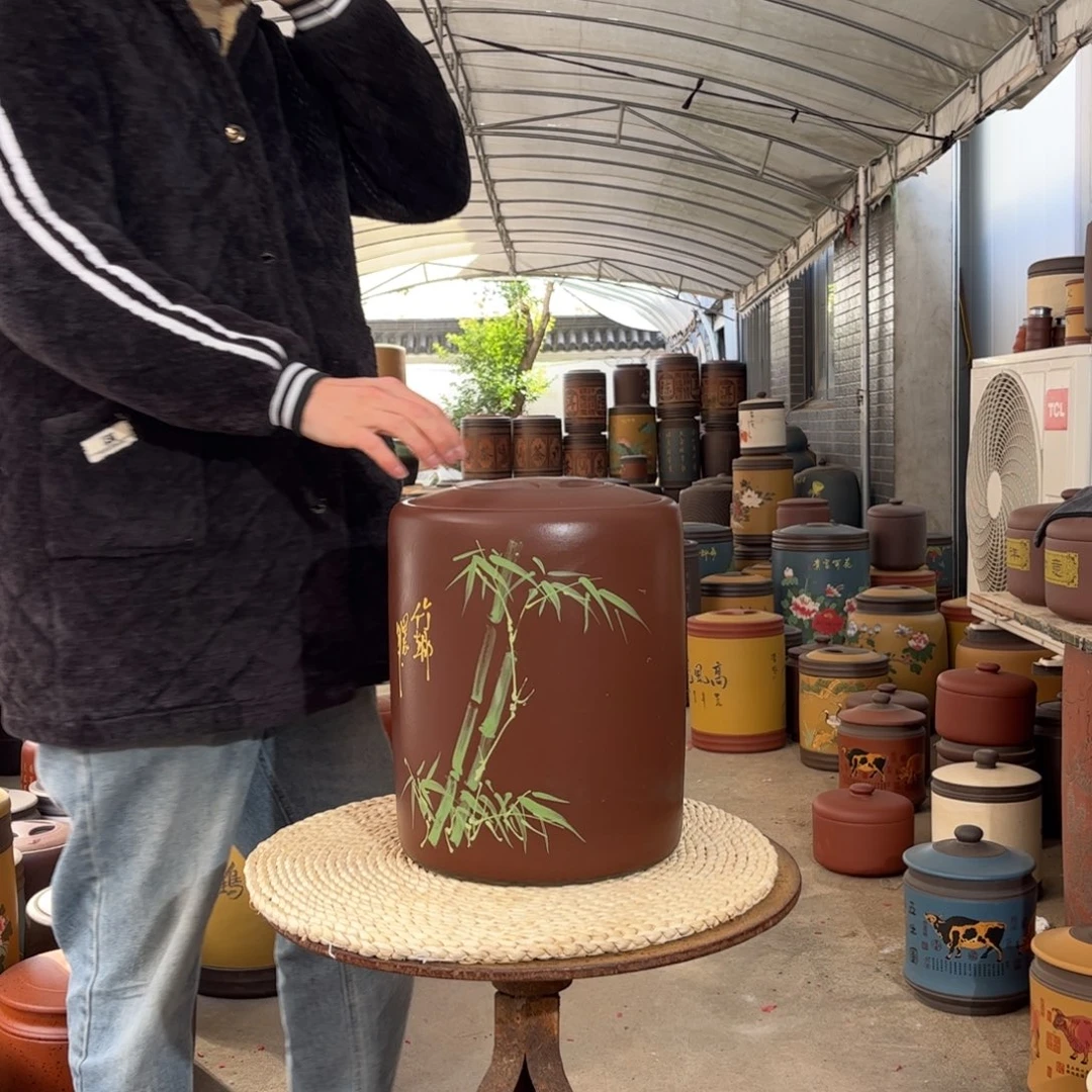 茶叶罐紫砂10-12 饼茶叶罐