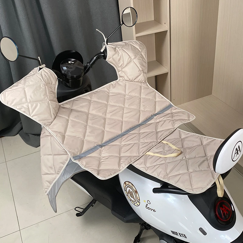 电动车挡风被夏季带垫防晒遮阳罩电瓶摩托车防水四季通用春秋新款