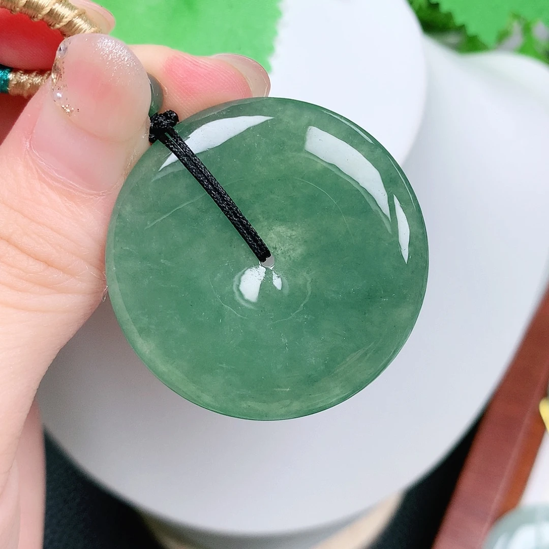 翡翠未镶嵌颈饰平安36.9-6