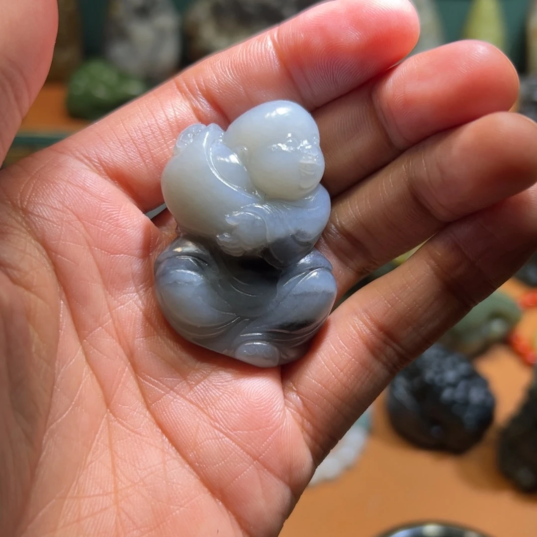 和田玉未镶嵌挂件