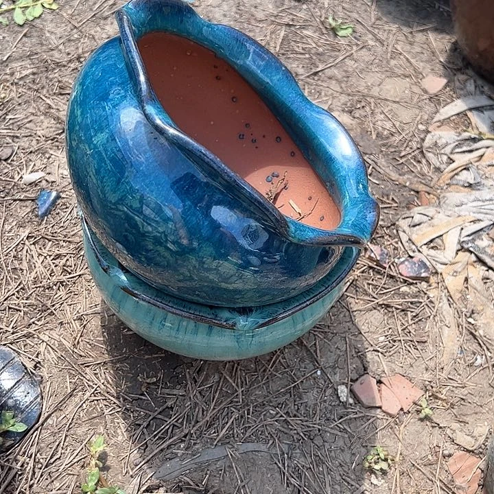 紫砂花盆口20高10.5。。。。。。。。。。