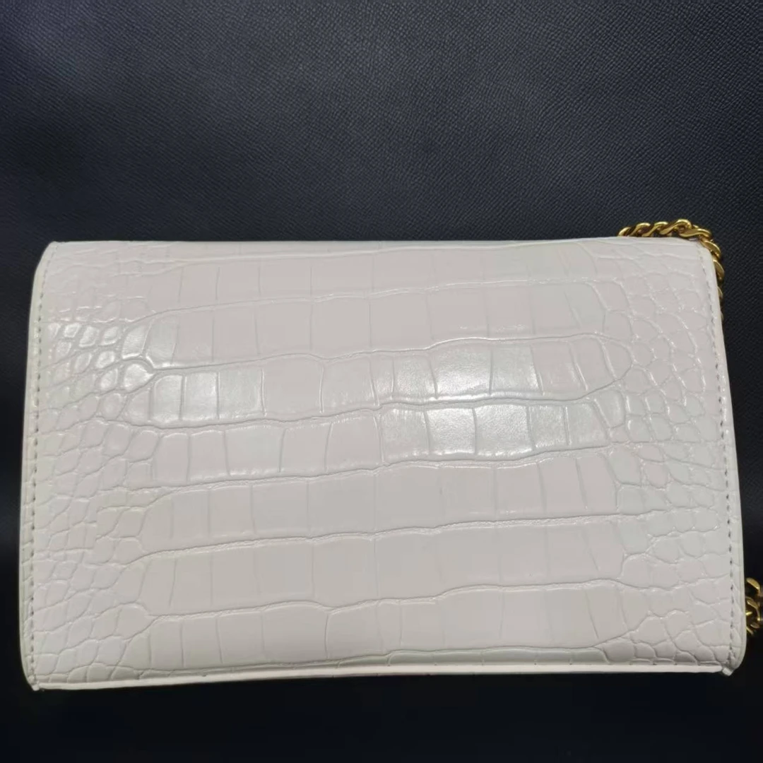 SMVP 高定奢品 潮流打造真皮女士包链条斜挎包 10308-2 白色