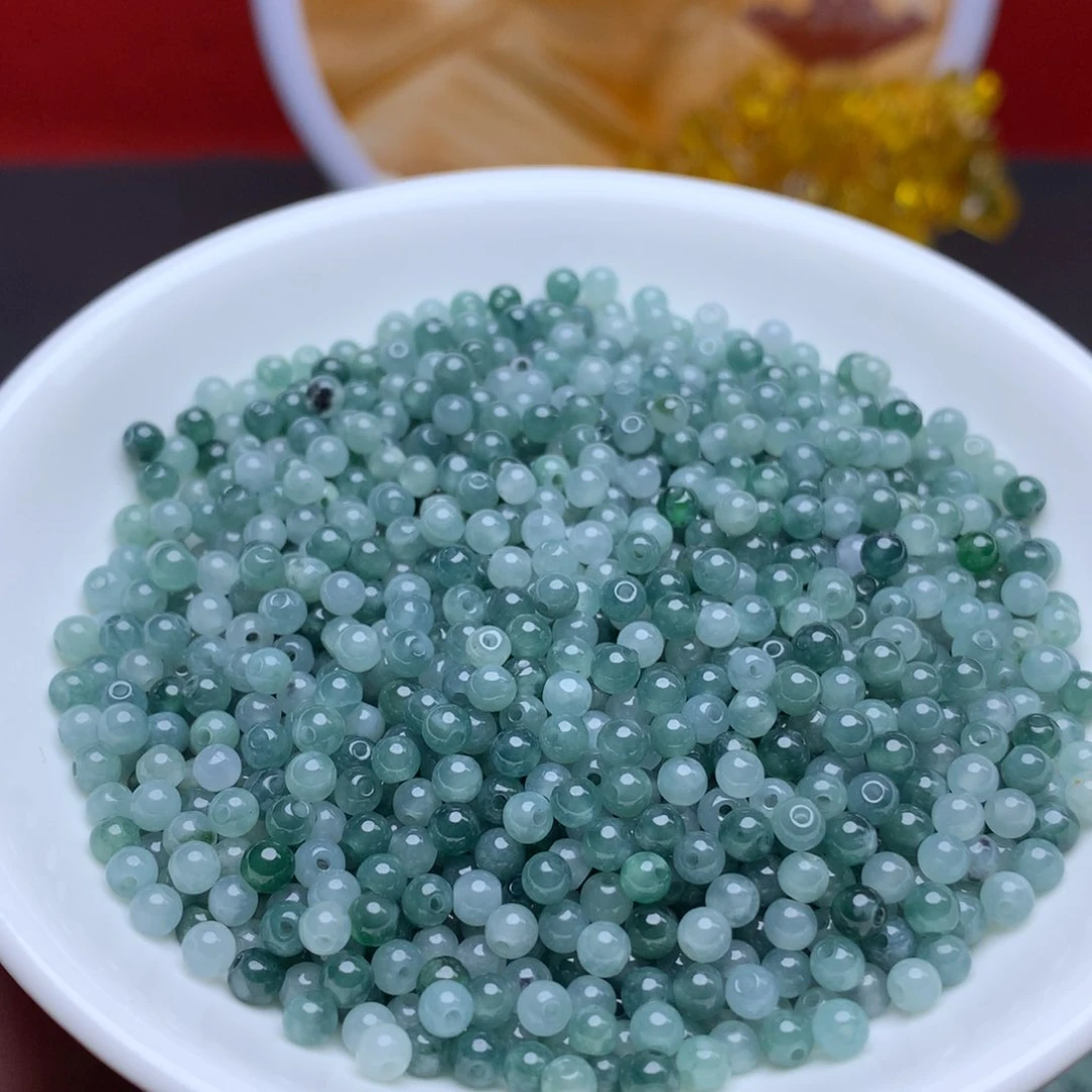 【闪购商品】翡翠手链未镶嵌卡3.5冰蓝水100个