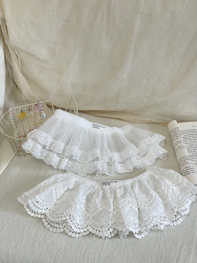 双层屁帘超级超级仙气可爱白色