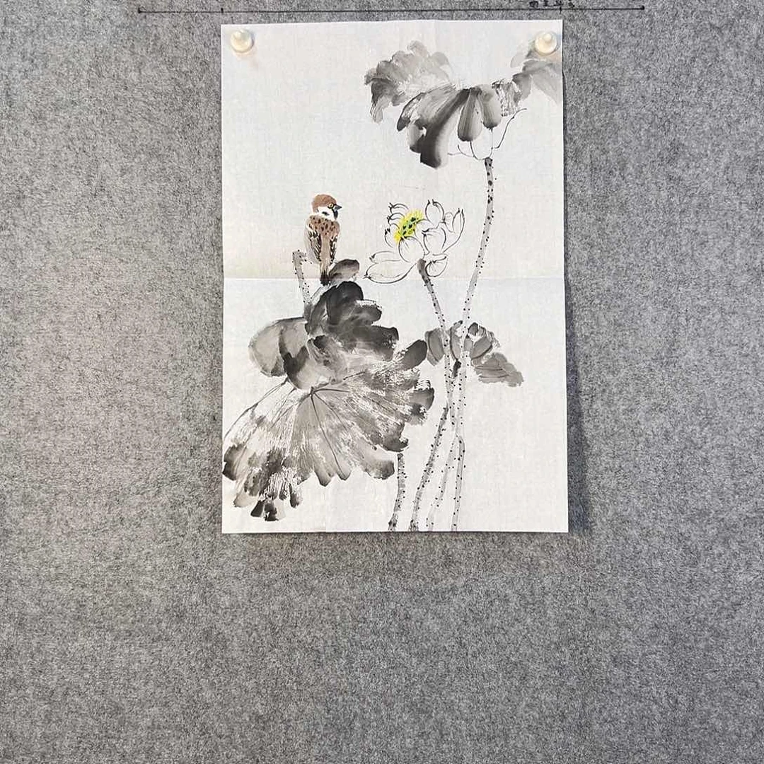 国画305 花鸟在此处飞翔也不太