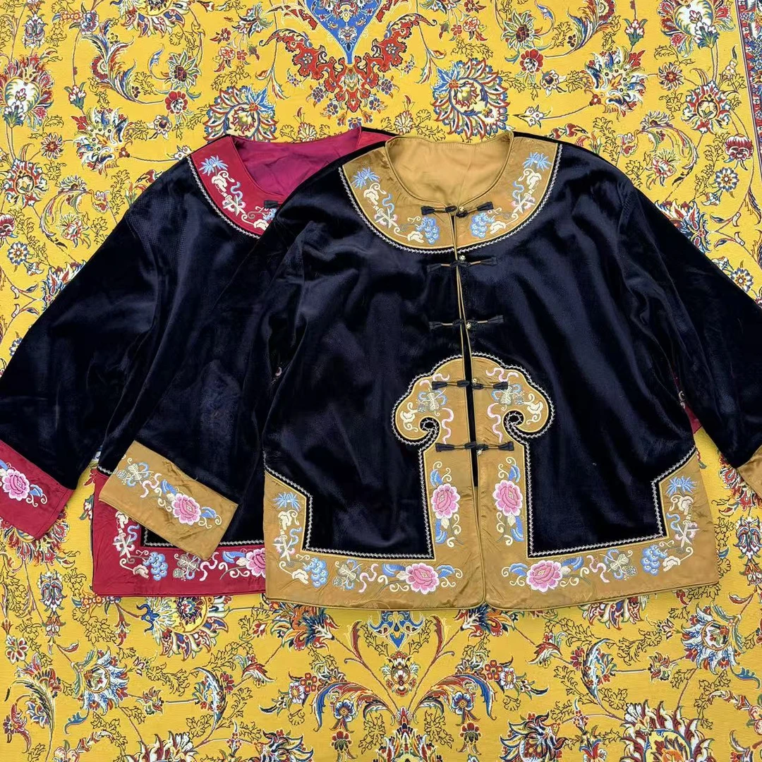 【如懿】新中式国风大码醋酸丝绒重工刺绣如意新年外套