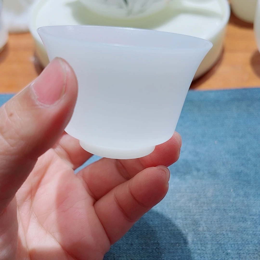 陶瓷薄胎6个素烧璞玉45ccccc