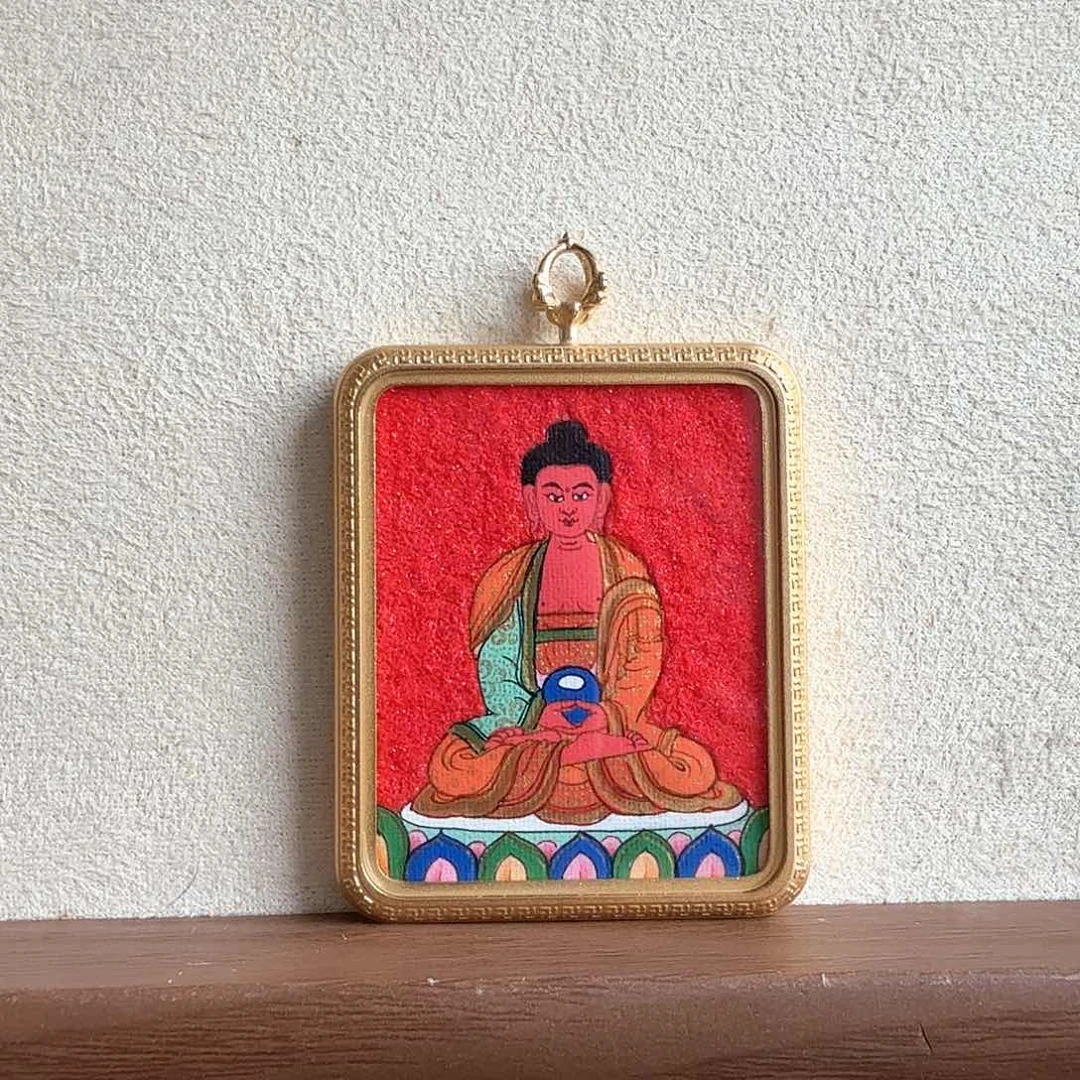 吊坠纯手绘唐卡尼泊尔阿弥老师