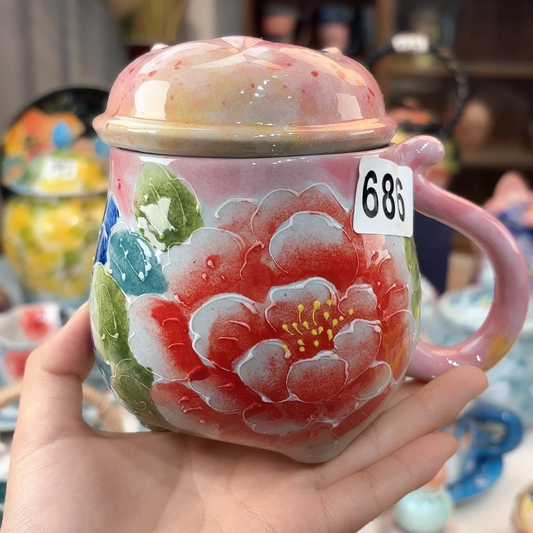 景德镇手绘高温釉下彩陶瓷茶具