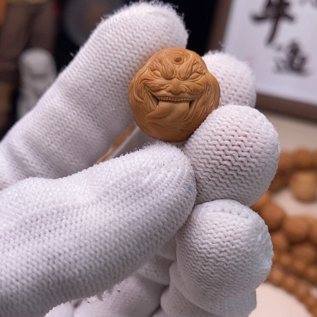 猴头核桃把件舔僧单颗