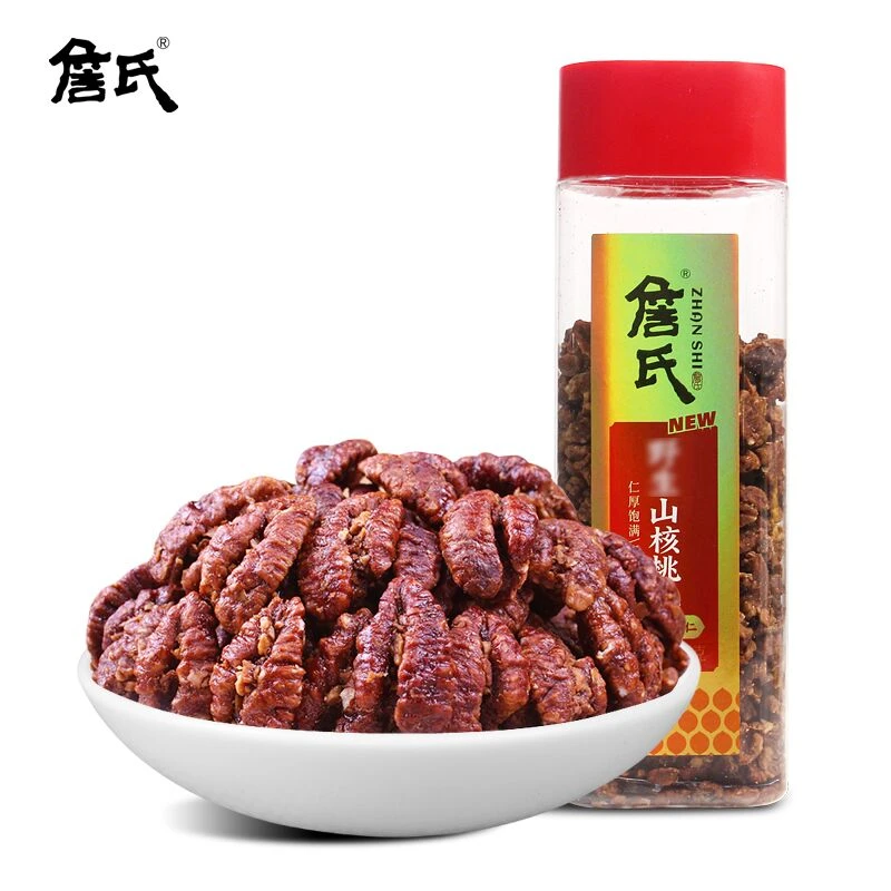 詹氏 山核桃仁250g大红罐装 坚果零食炒货 湖南核桃