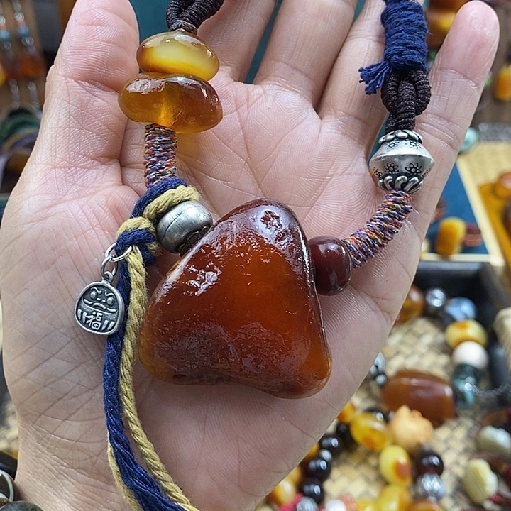 蜜蜡项链未镶嵌项链