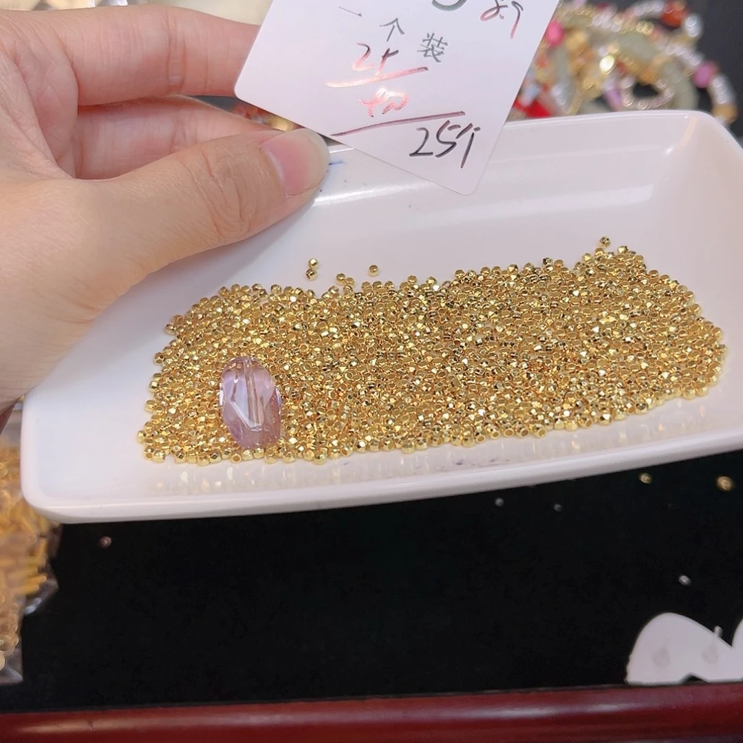 紫晶珠宝半成品银S925镀金镶嵌39