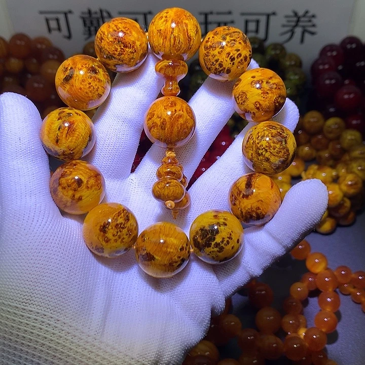 手串/手链松木（琥珀木）2.0 芝麻留疤高货