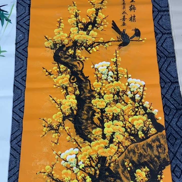 枕书斋画廊的直播间