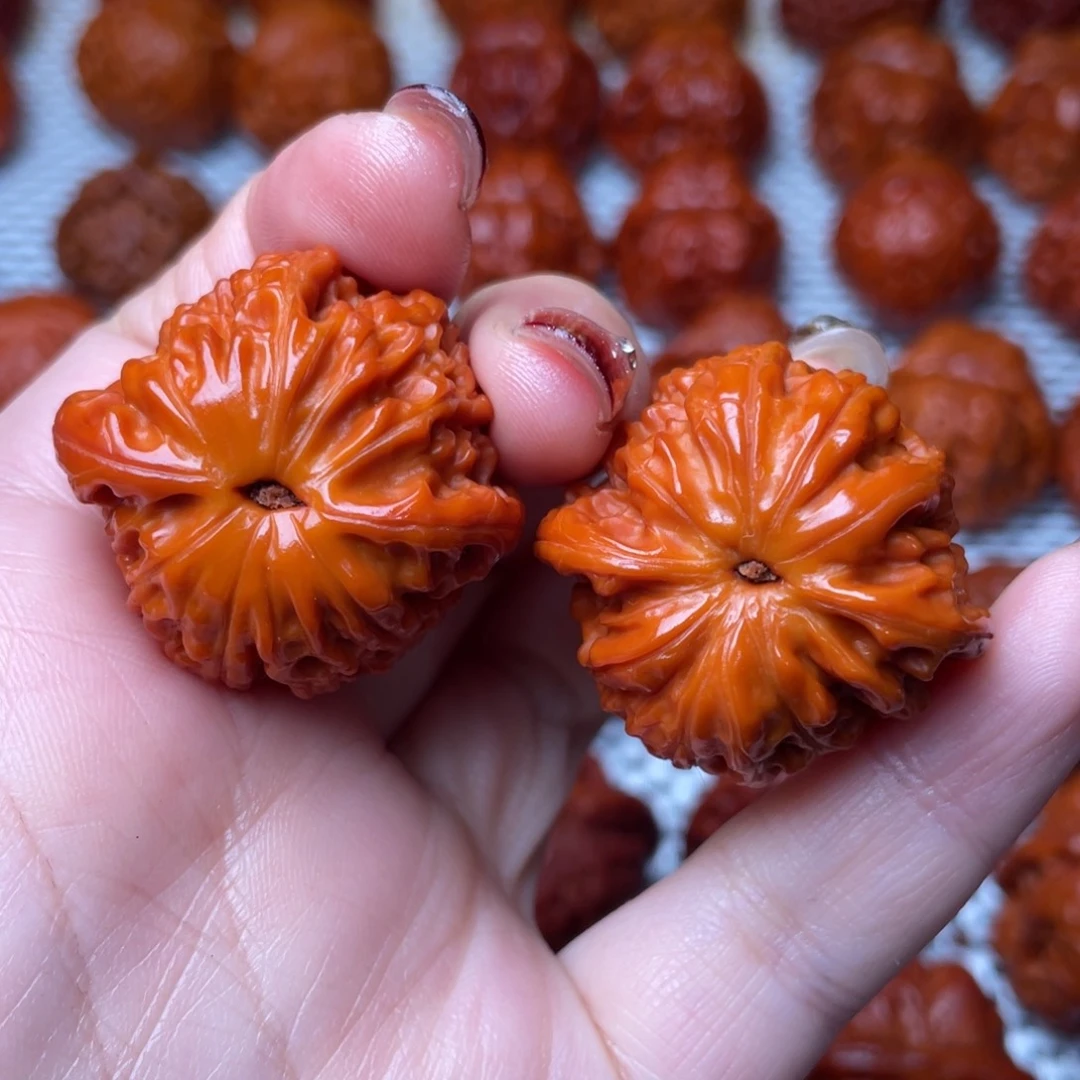 桃核吊坠文玩核桃 手把件 磨盘 34