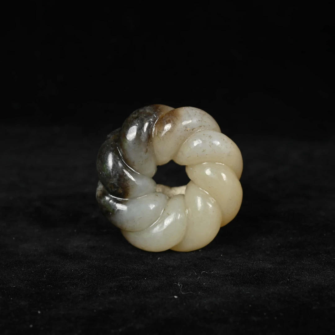清代黑皮绞丝扣/HSS.099728/集萃斋