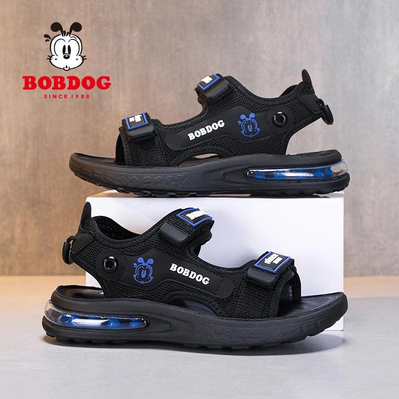 巴布豆男童凉鞋夏季2025新款休闲韩版潮流软底透气运动凉鞋子男孩