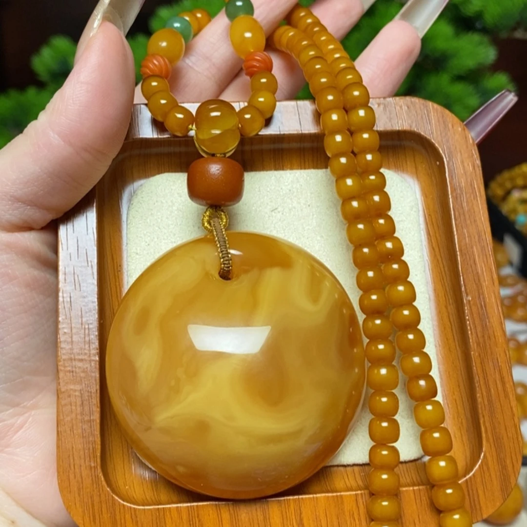 【闪购商品】蜜蜡颈饰未镶嵌项链