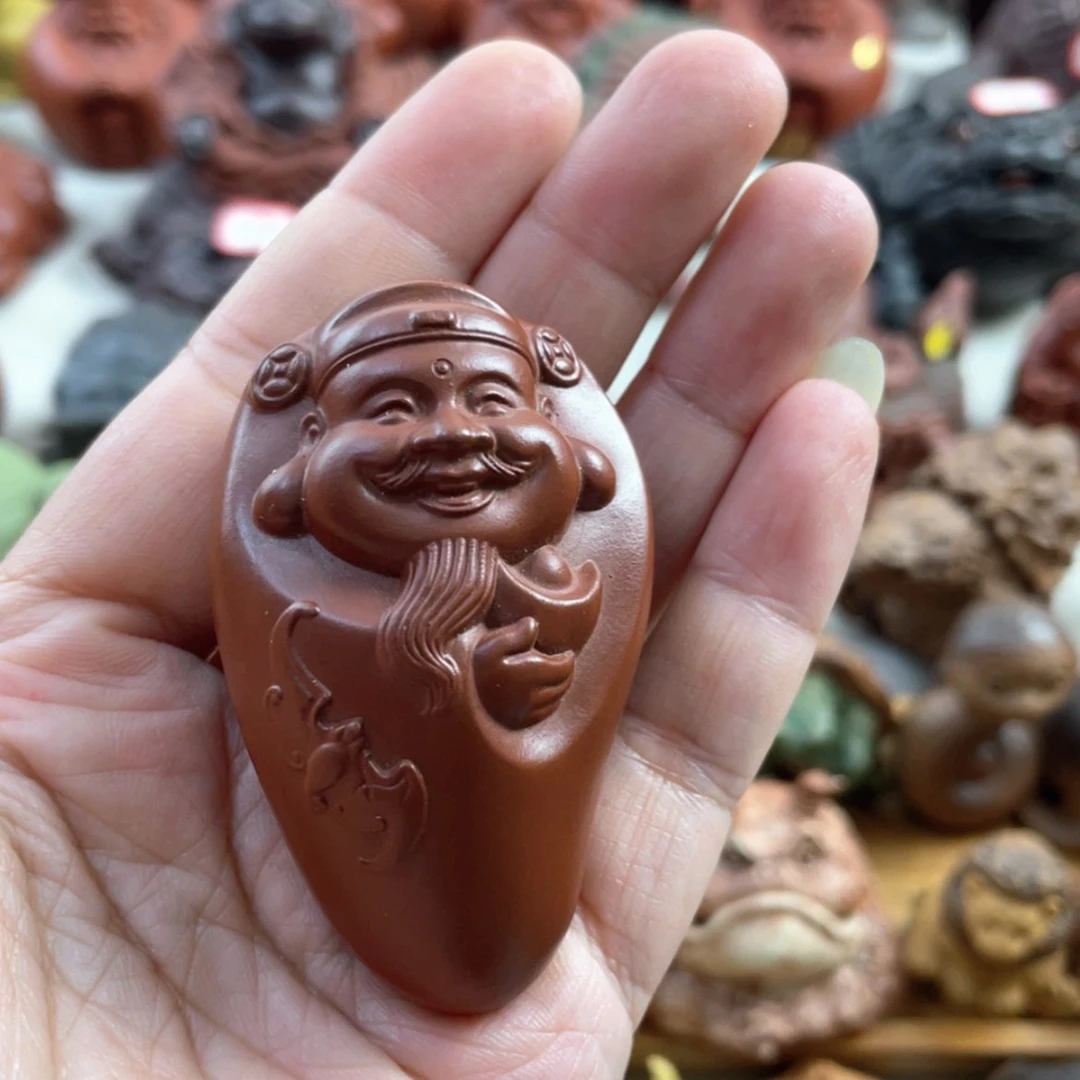 【闪购商品】紫砂茶宠淡*紫砂财神手把