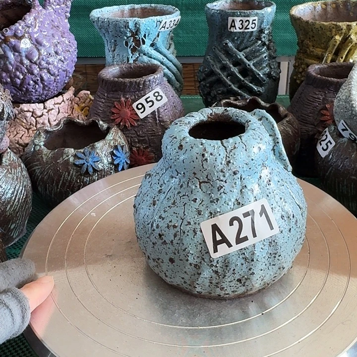 内口3高9.5粗陶手工