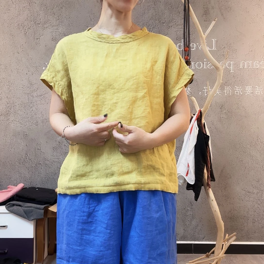 6509黄色稀疏亚麻