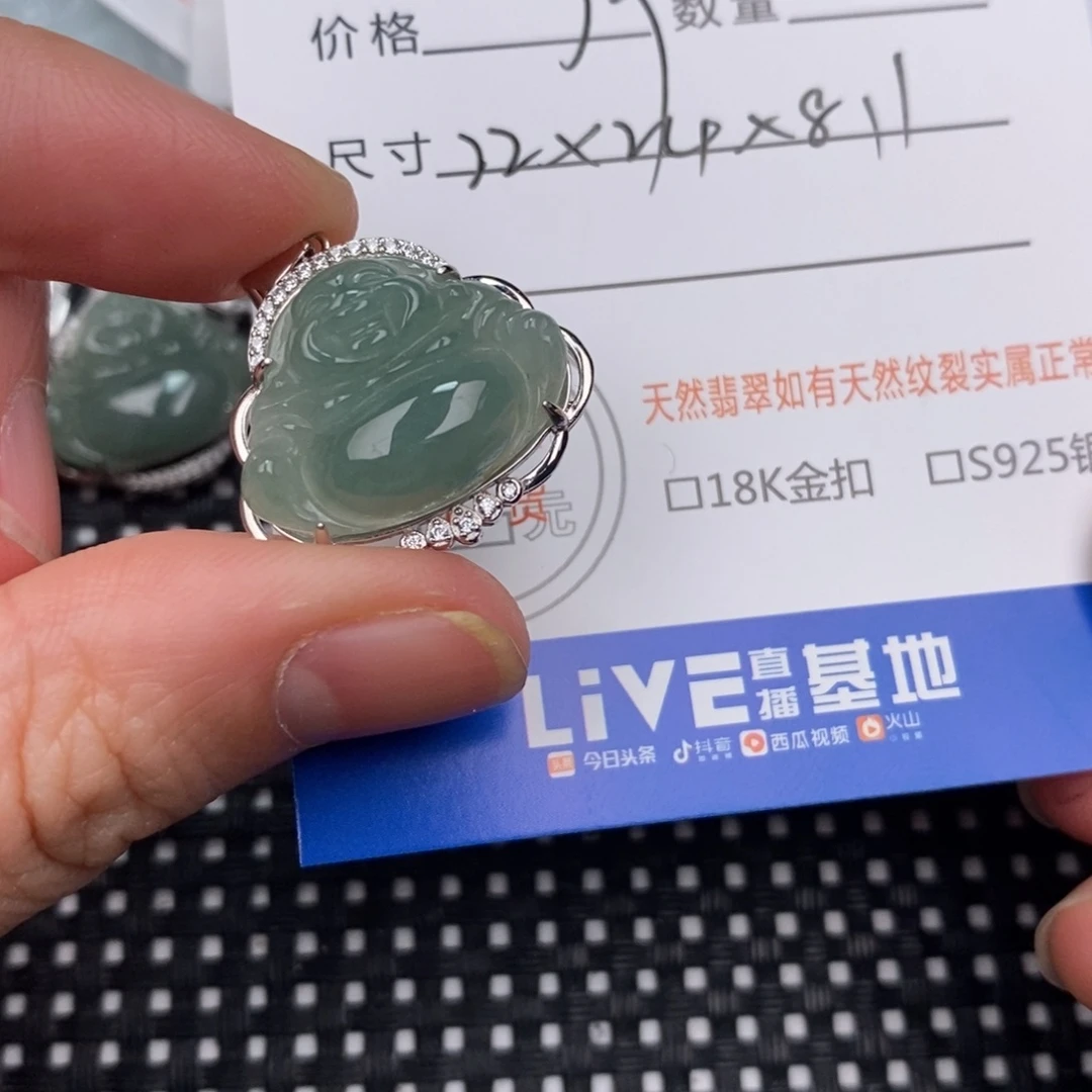 翡翠银S925镶嵌颈饰