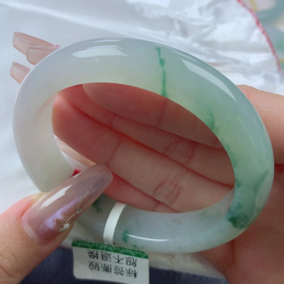 未镶嵌手镯翡翠缅甸天然翡翠A货56.5贵妃
