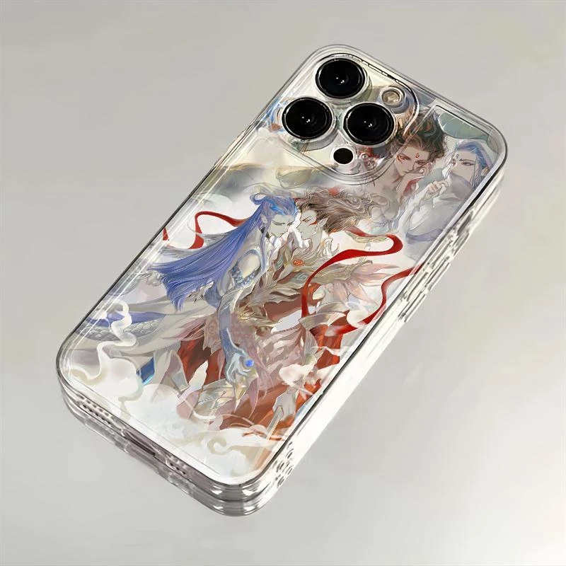 创意哪吒脑海适用苹果16手机壳iPhone14p透明13防摔12卡通保护套