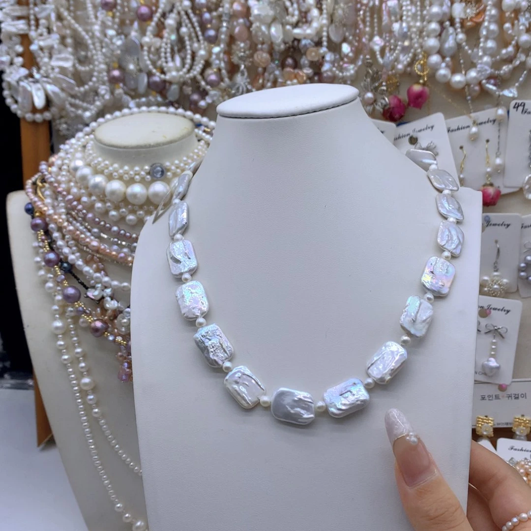 合金淡水珍珠耳饰