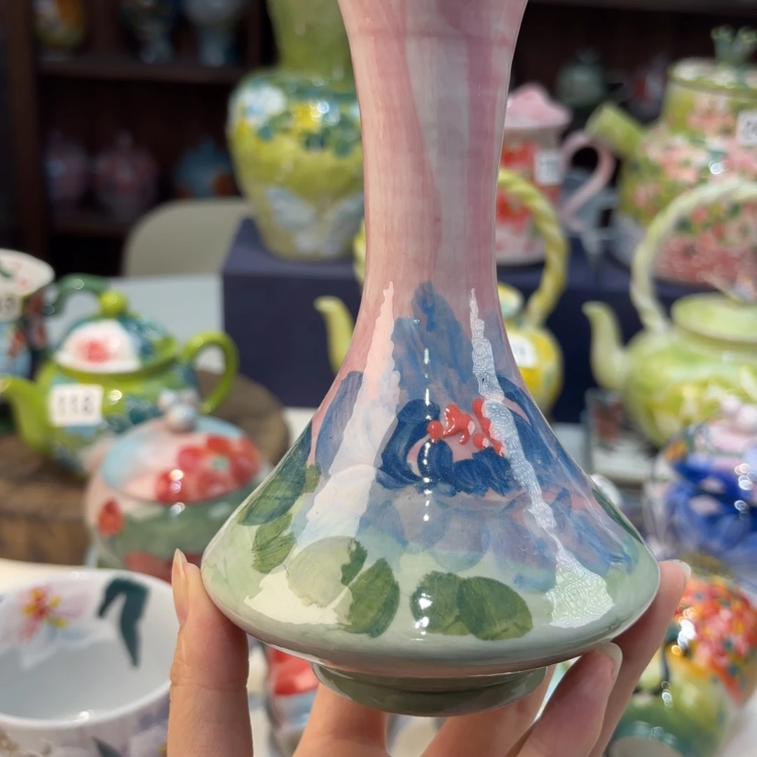 瓷片景德镇手绘高温釉下彩陶瓷茶具