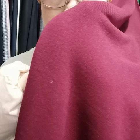 醋酸天丝羊绒酱红2.2米