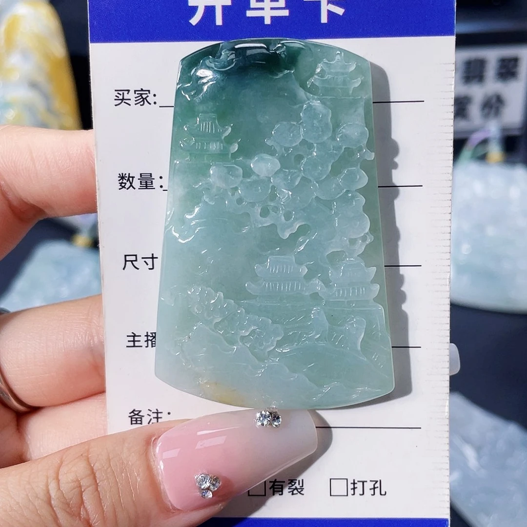 翡翠未镶嵌颈饰翡翠