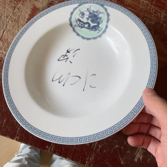 瓷片陶瓷陶瓷8英寸深盘红叶