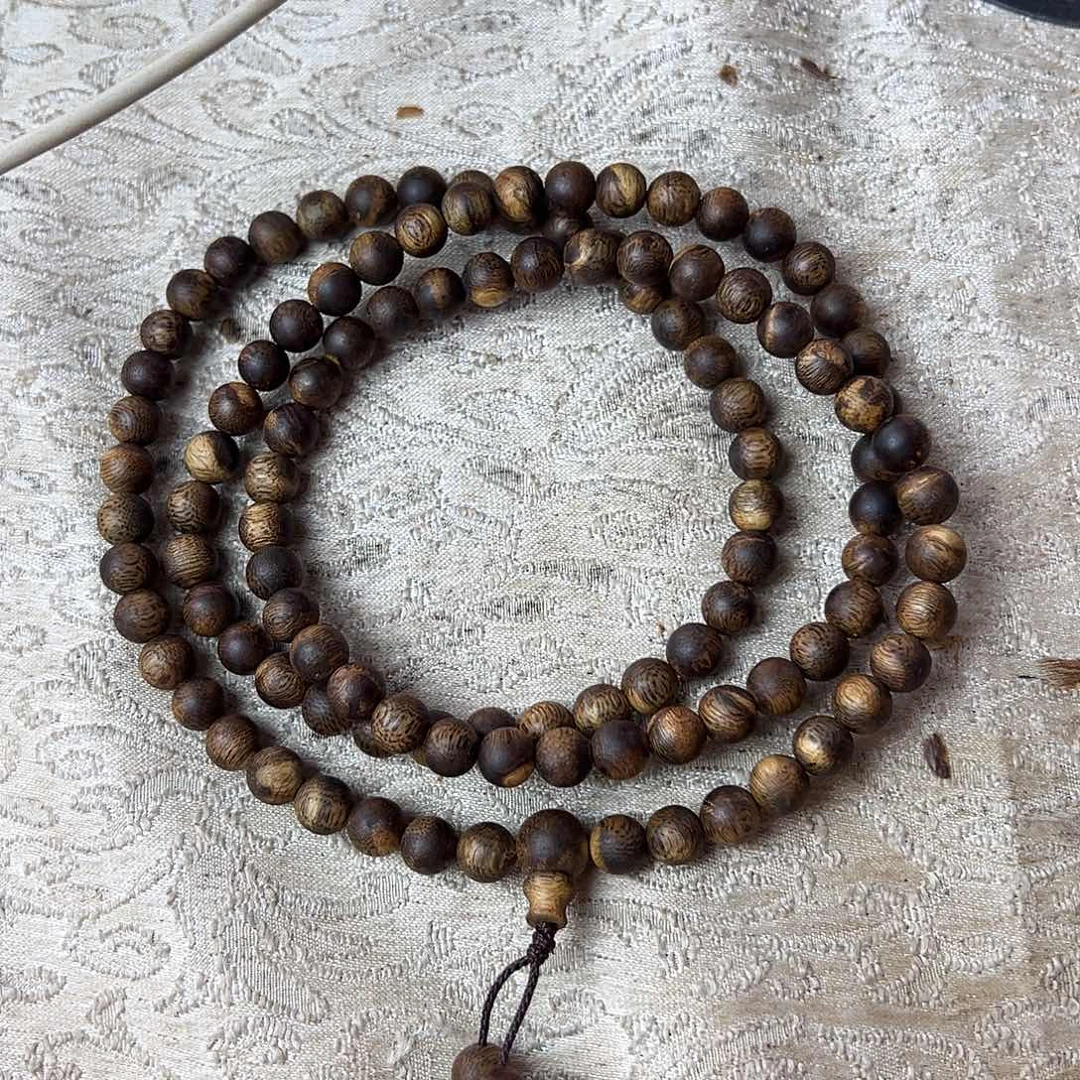 沉香手串独**身07虎斑多样性发一沉香手串