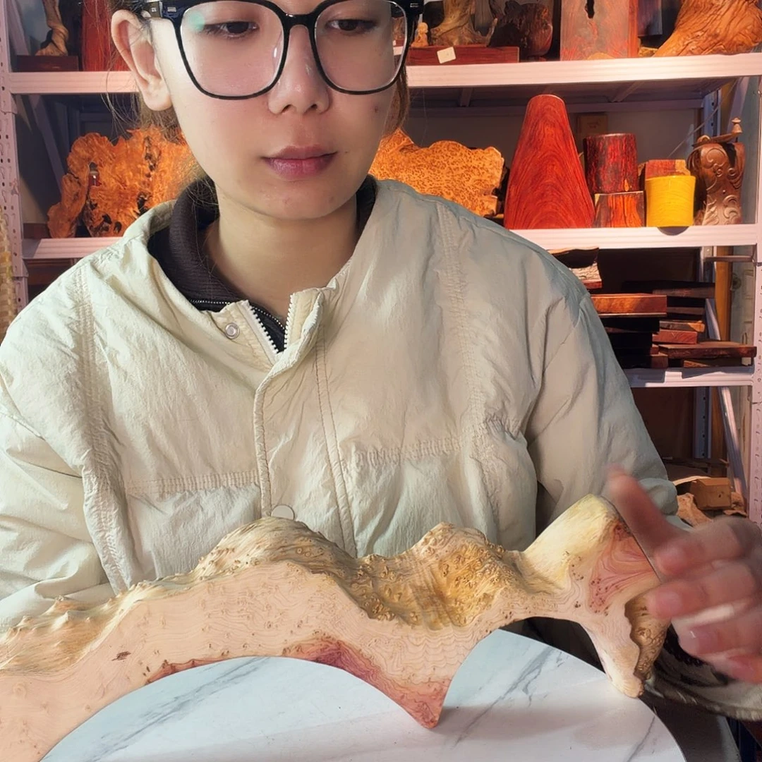 紫檀木类端景台一***豆