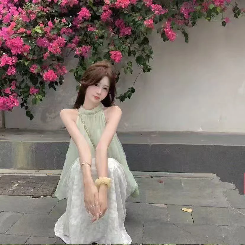 撤柜扣号-1女装春夏纯欲浪漫多巴胺度假风公主可爱辣妹性感小个子