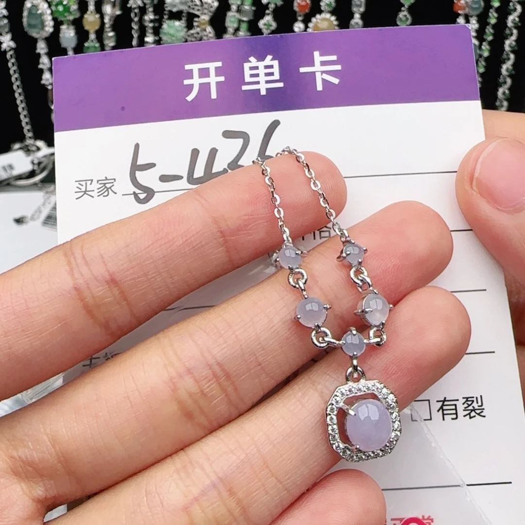 翡翠戒指银S925镶嵌戒指