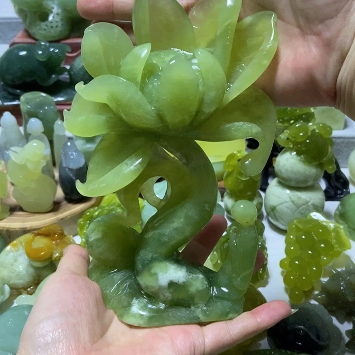 【闪购商品】蛇纹石玉把件未镶嵌