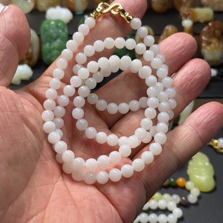 和田玉未镶嵌手链