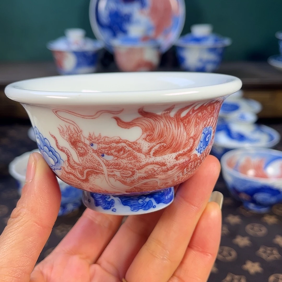 瓷片景德镇市自成堂手工手绘